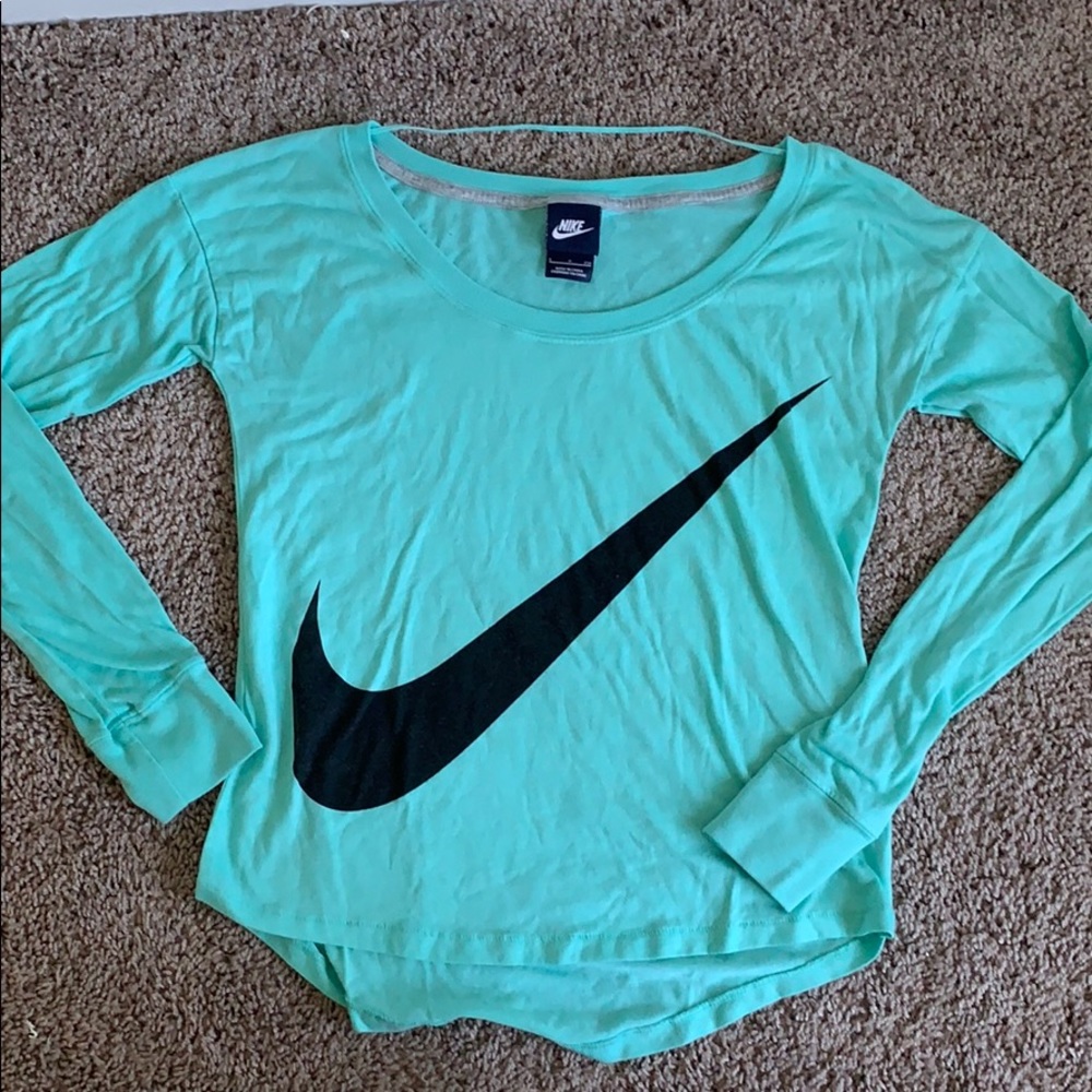 Nike Light Blue Long Sleeve Shirt
